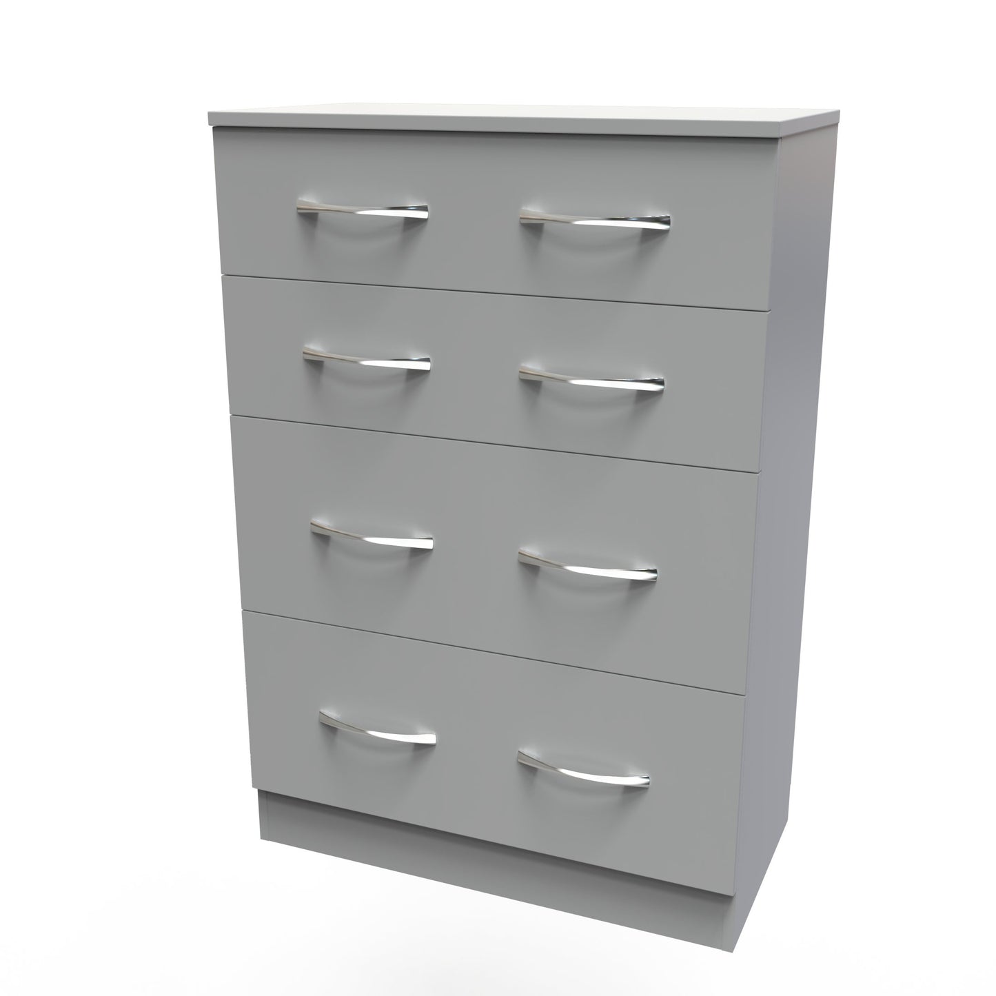 Avon Tall Chest of Drawers Grey 4 Drawers 108cm