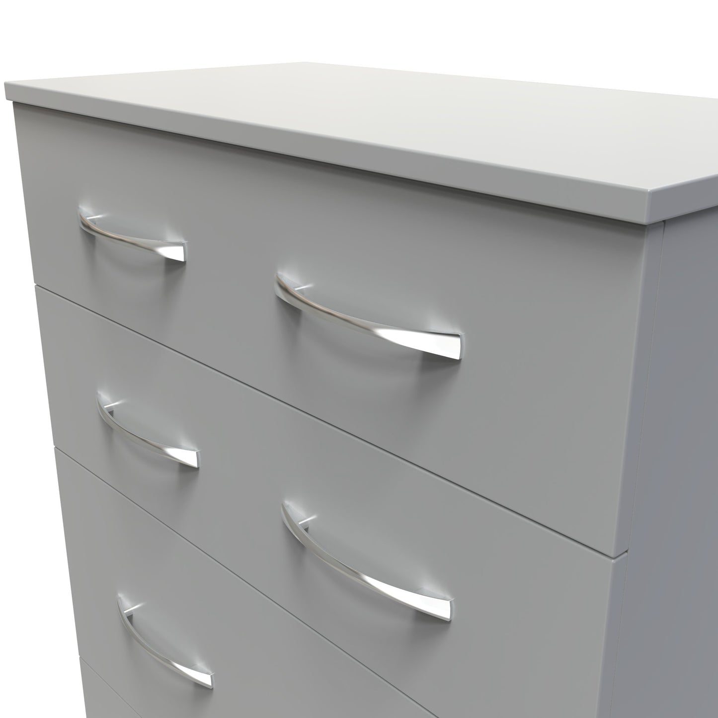 Avon Tall Chest of Drawers Grey 4 Drawers 108cm