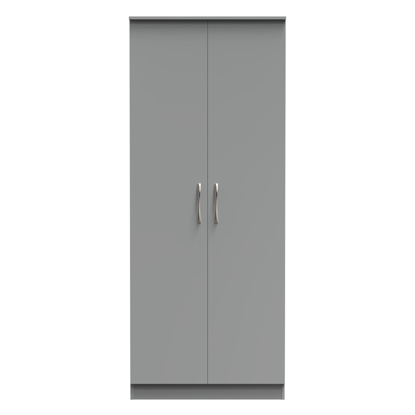Avon Tall Wardrobe Grey 2 Doors 182cm