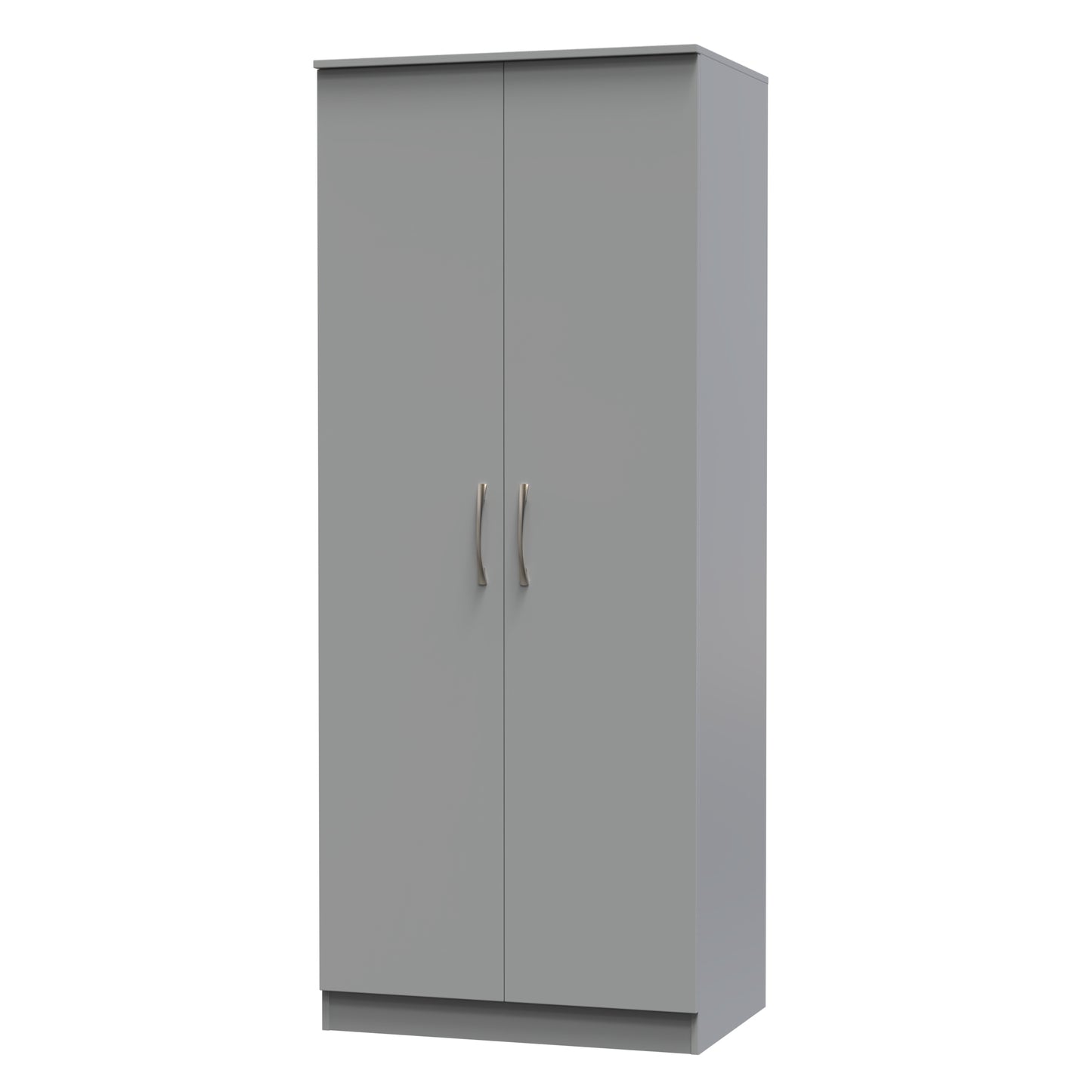 Avon Tall Wardrobe Grey 2 Doors 182cm