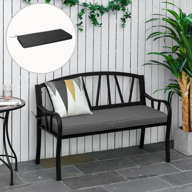 Garden Bench Cushion 2 Seater Seat Pad Patio Indoor & Outdoor Use