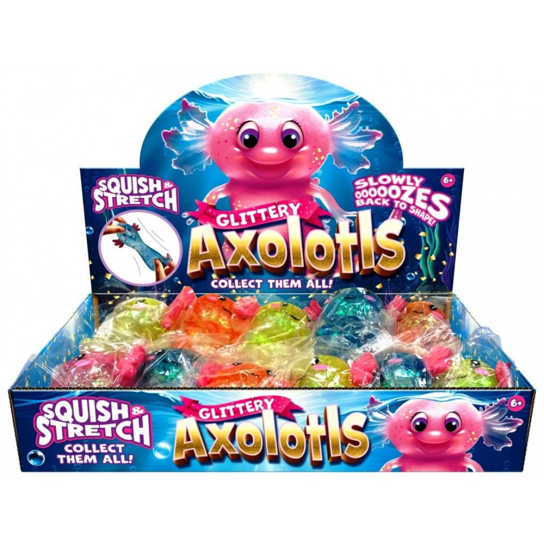 Axolotl Glitter Squishies Stress Fidget Toy