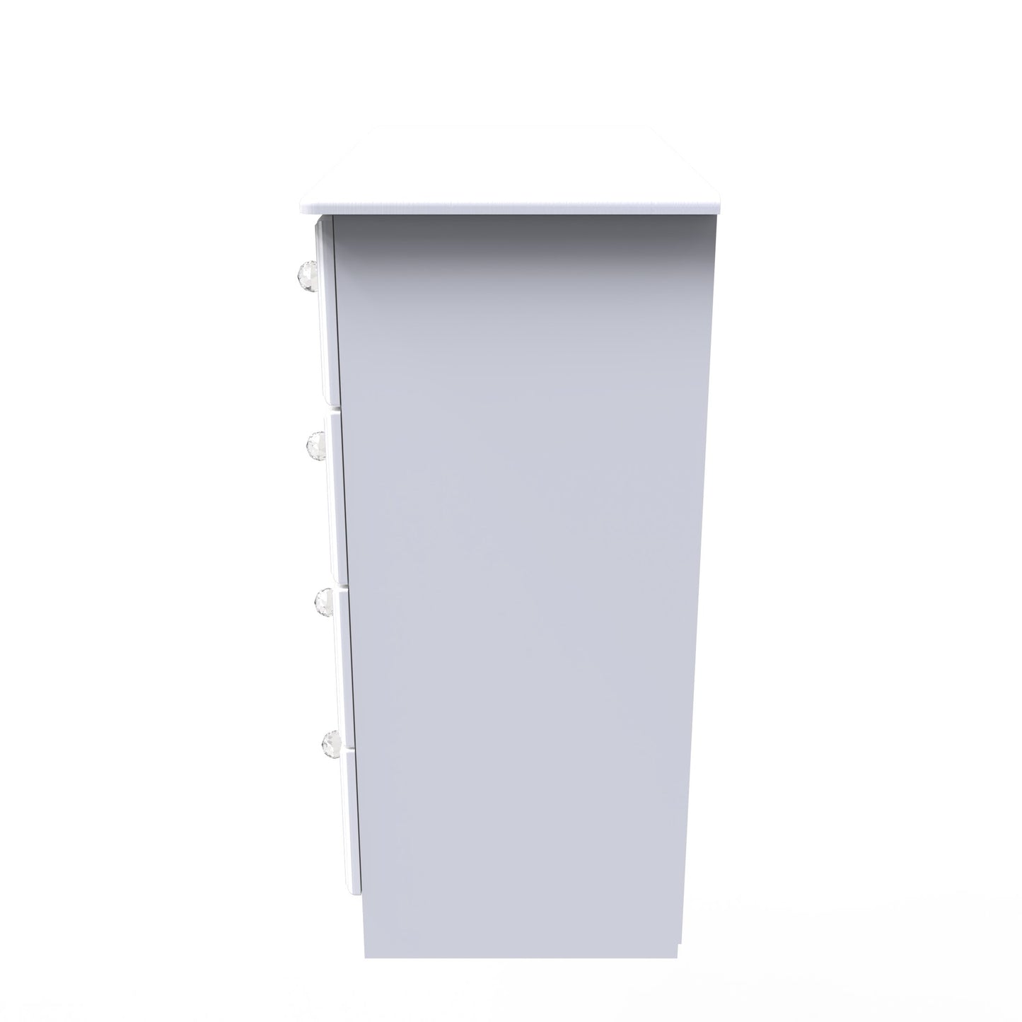 Balmoral Chest of Drawers White 4 Drawers 89cm