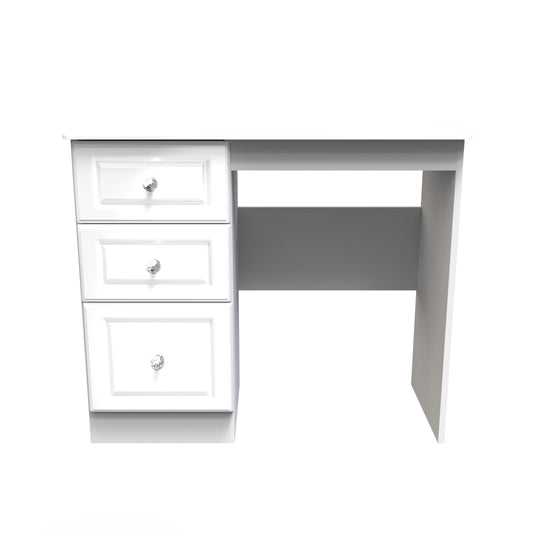 Balmoral Desk White 3 Drawers 93cm