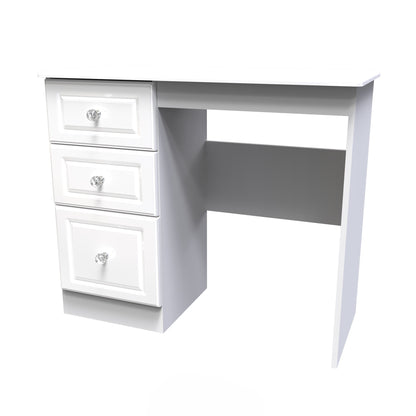 Balmoral Desk White 3 Drawers 93cm