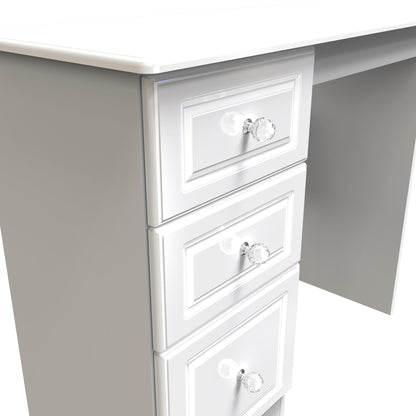 Balmoral Desk White 3 Drawers 93cm