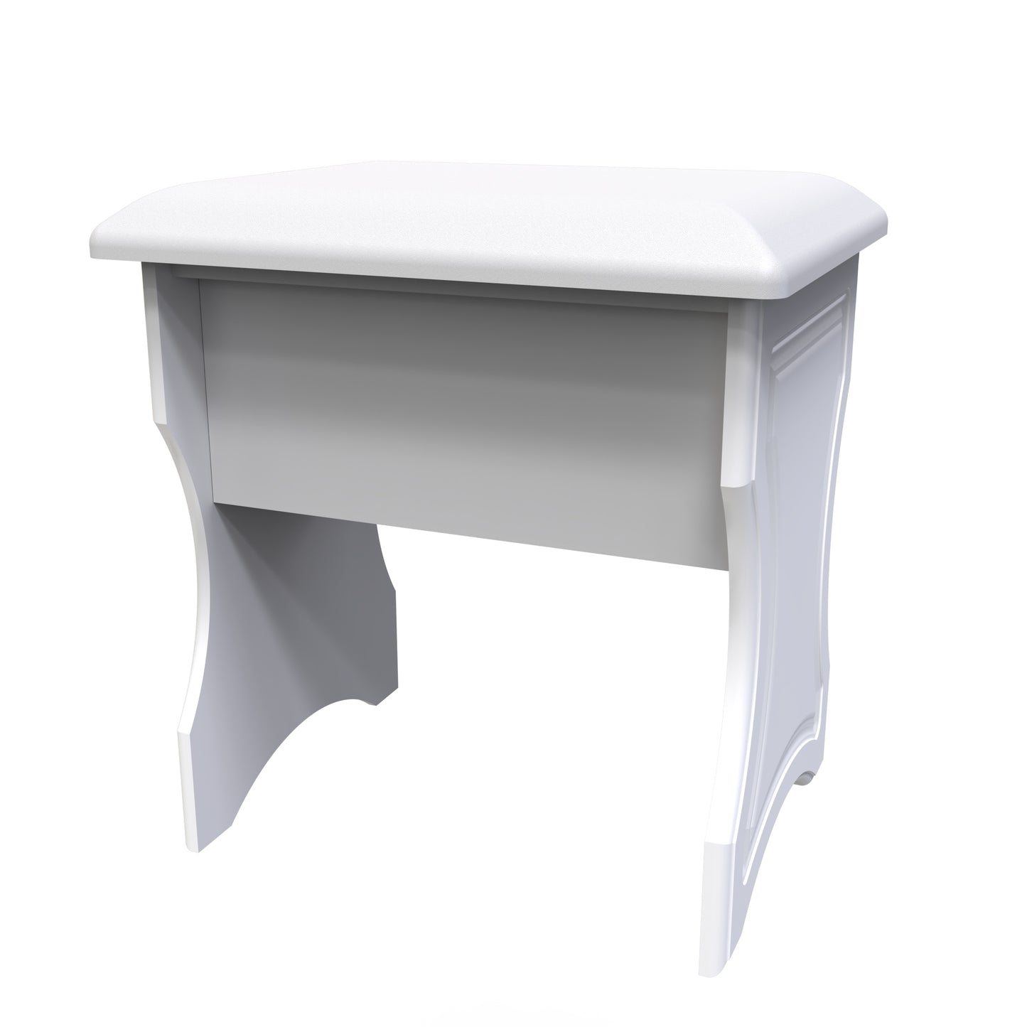 Balmoral Dressing Stool White 50cm