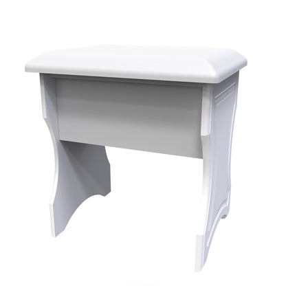 Balmoral Dressing Stool White 50cm