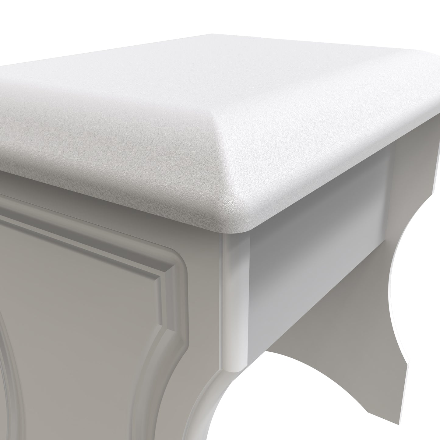 Balmoral Dressing Stool White 50cm