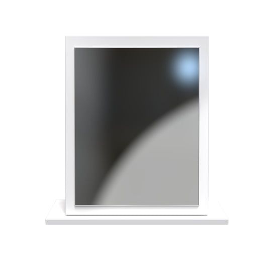 Balmoral Mirror  White 50cm