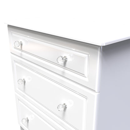 Balmoral Chest of Drawers White 3 Drawers 40cm
