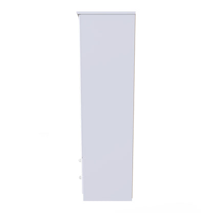 Balmoral Tall Wardrobe White 2 Doors 2 Drawers 182cm