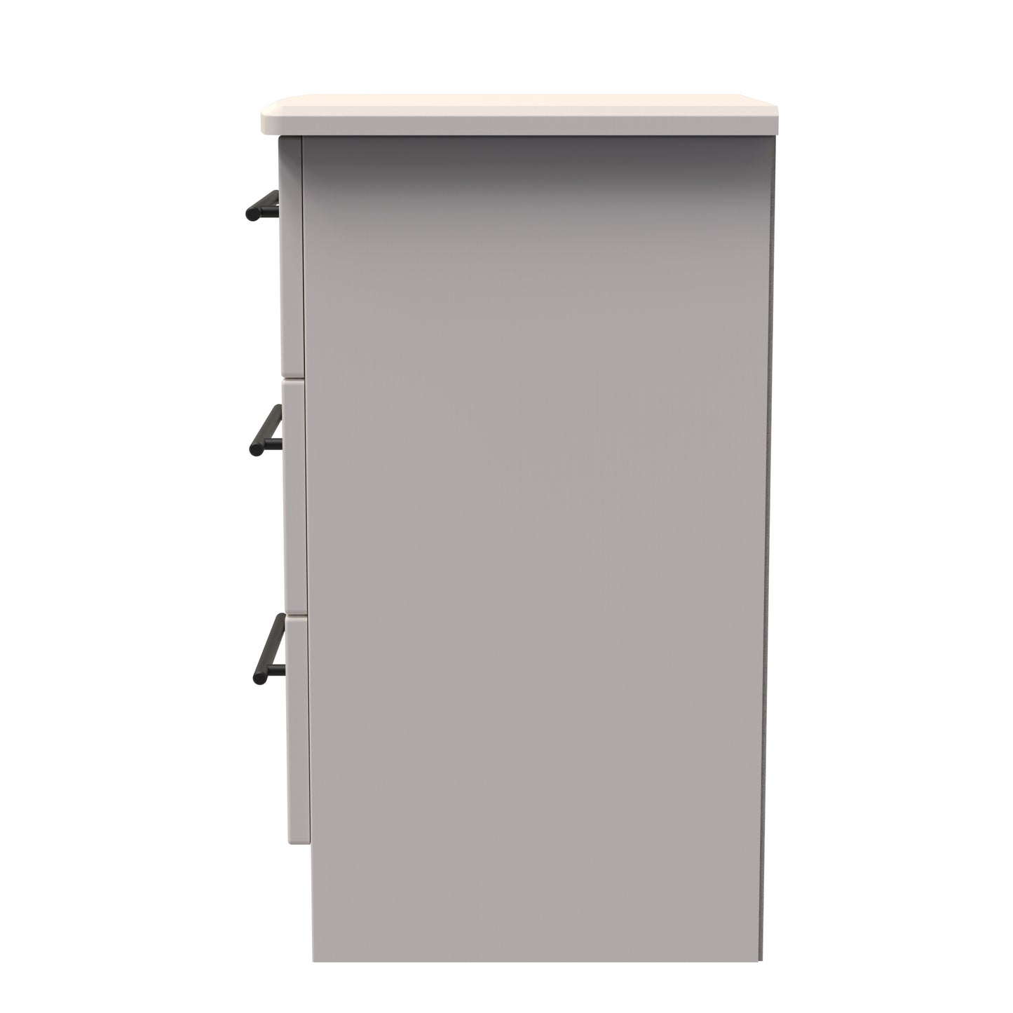 Beverley Bedside Table Off-White 3 Drawers 70cm