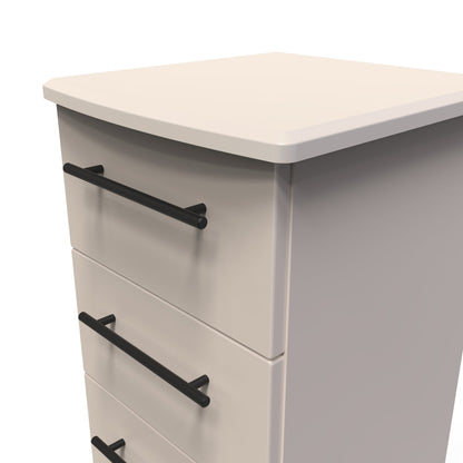 Beverley Bedside Table Off-White 3 Drawers 70cm