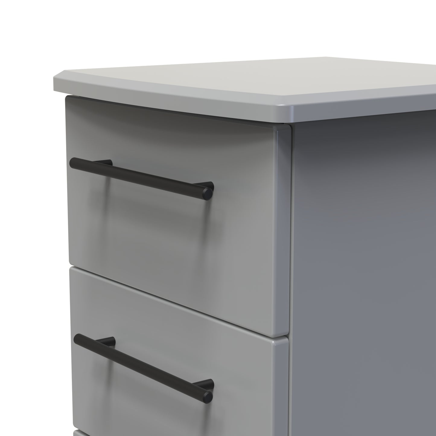 Beverley Tall Tallboy Grey 5 Drawers 108cm