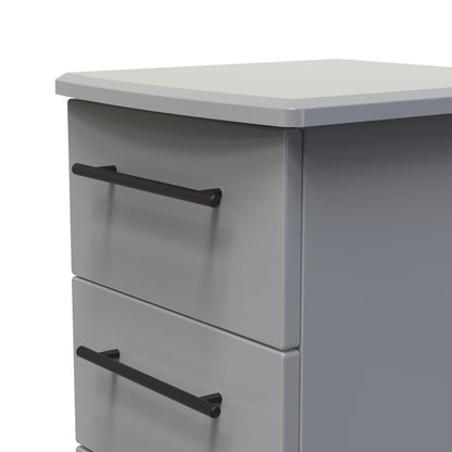 Beverley Tall Tallboy Grey 5 Drawers 108cm