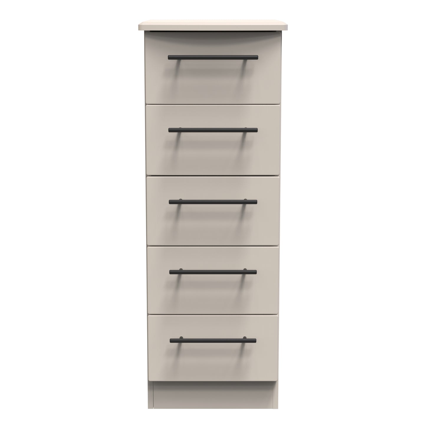 Beverley Tall Tallboy Off-White 5 Drawers 108cm