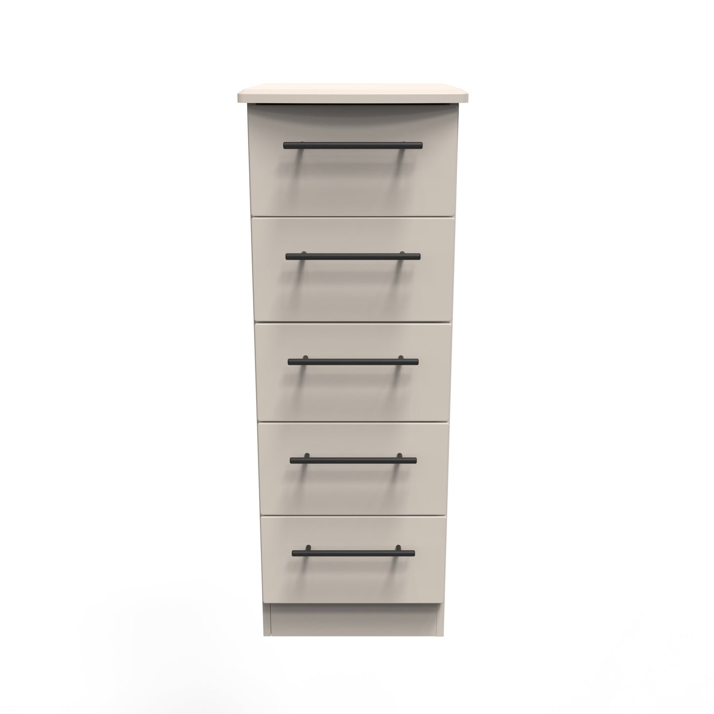 Beverley Tall Tallboy Off-White 5 Drawers 108cm