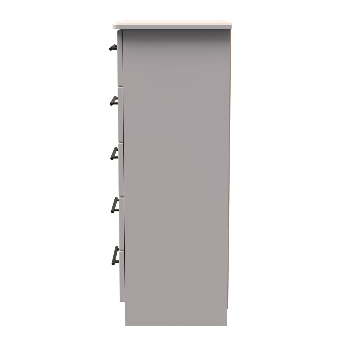 Beverley Tall Tallboy Off-White 5 Drawers 108cm