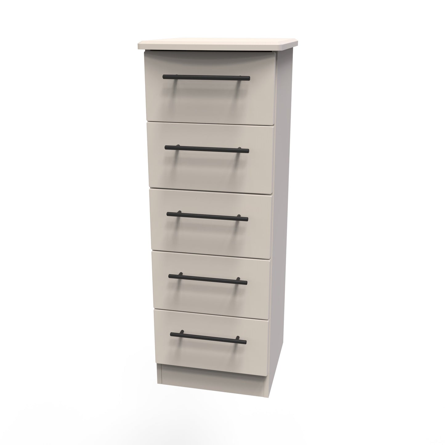 Beverley Tall Tallboy Off-White 5 Drawers 108cm