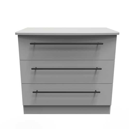 Beverley Chest of Drawers Grey 3 Drawers 77cm