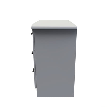 Beverley Chest of Drawers Grey 3 Drawers 77cm