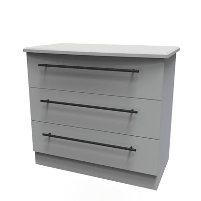 Beverley Chest of Drawers Grey 3 Drawers 77cm