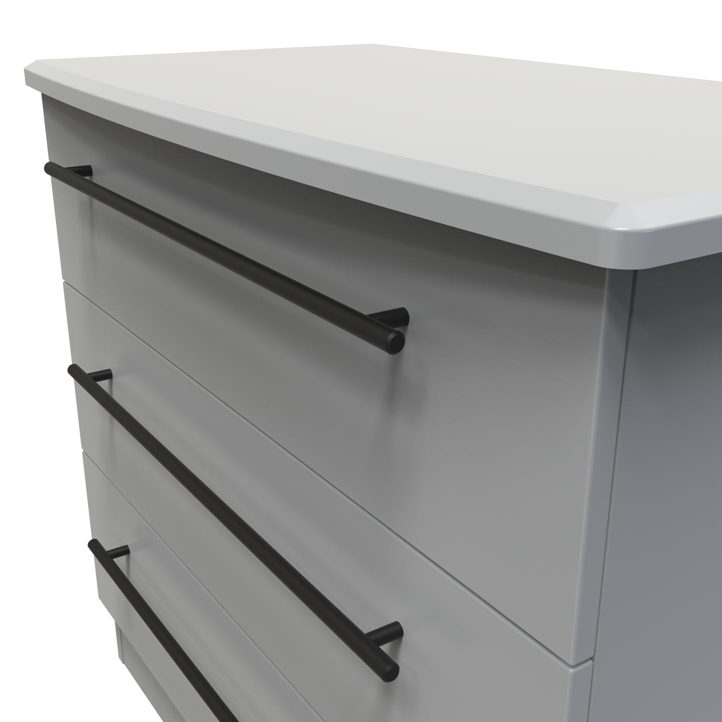 Beverley Chest of Drawers Grey 3 Drawers 77cm