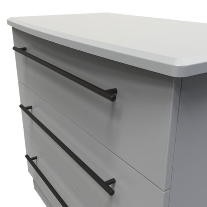 Beverley Chest of Drawers Grey 3 Drawers 77cm