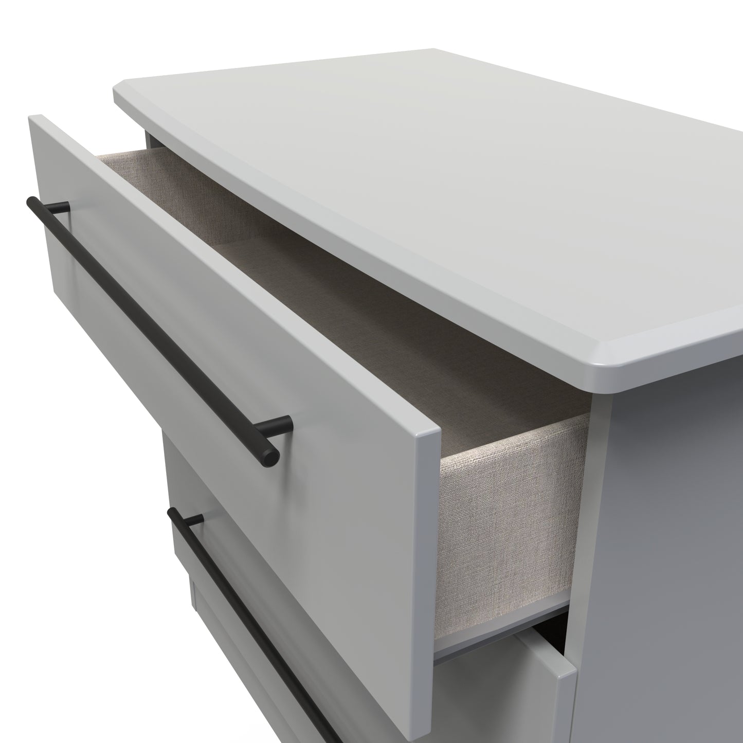 Beverley Chest of Drawers Grey 3 Drawers 77cm