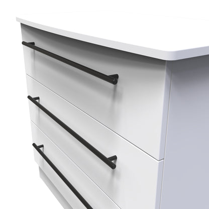 Beverley Chest of Drawers White 3 Drawers 77cm