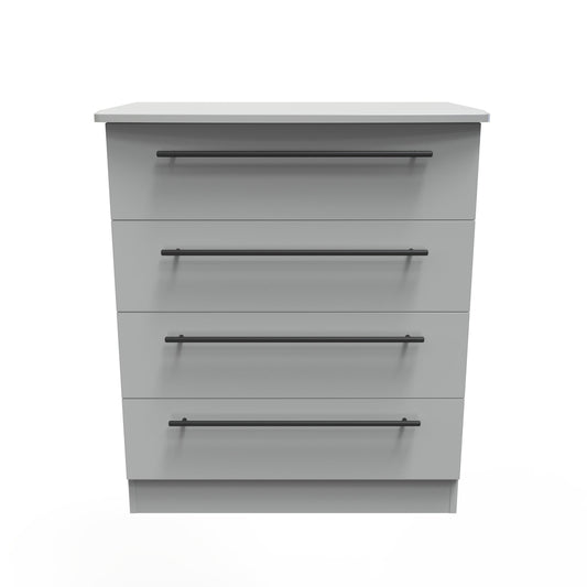 Beverley Chest of Drawers Grey 4 Drawers 89cm