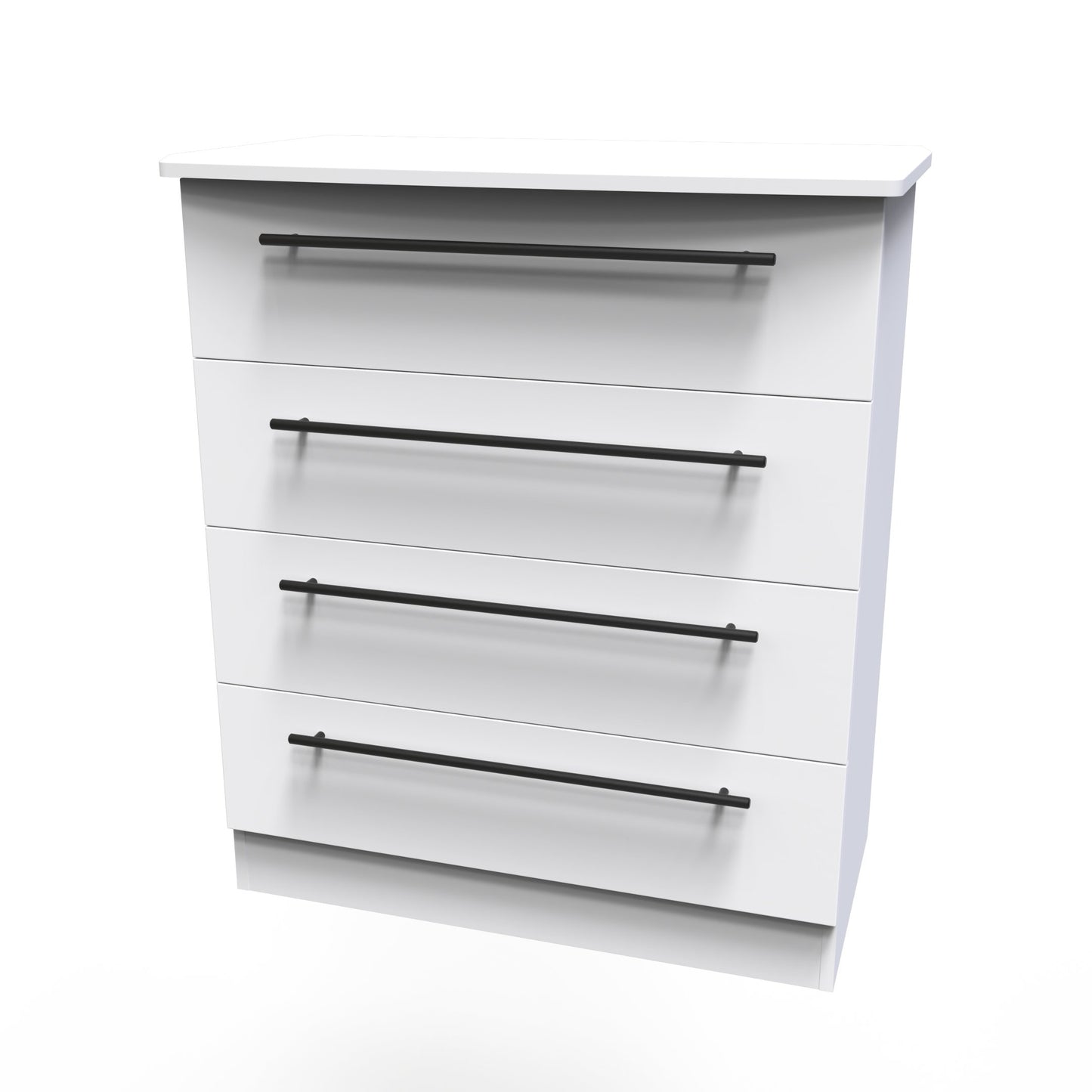 Beverley Chest of Drawers White 4 Drawers 89cm