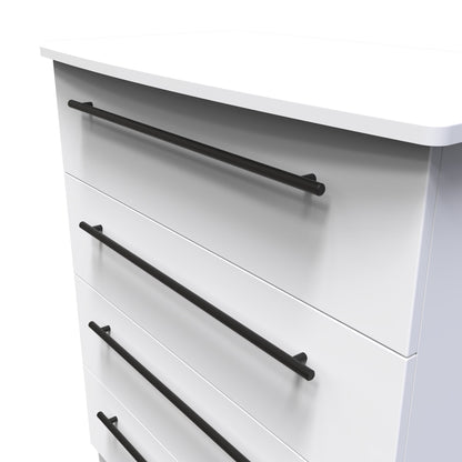 Beverley Chest of Drawers White 4 Drawers 89cm