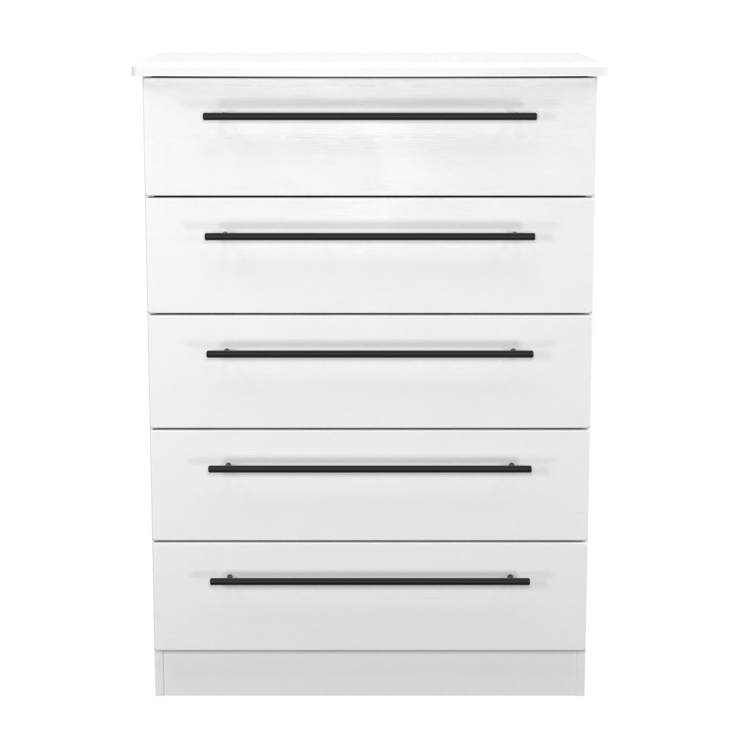 Beverley Tall Chest of Drawers White 5 Drawers 108cm