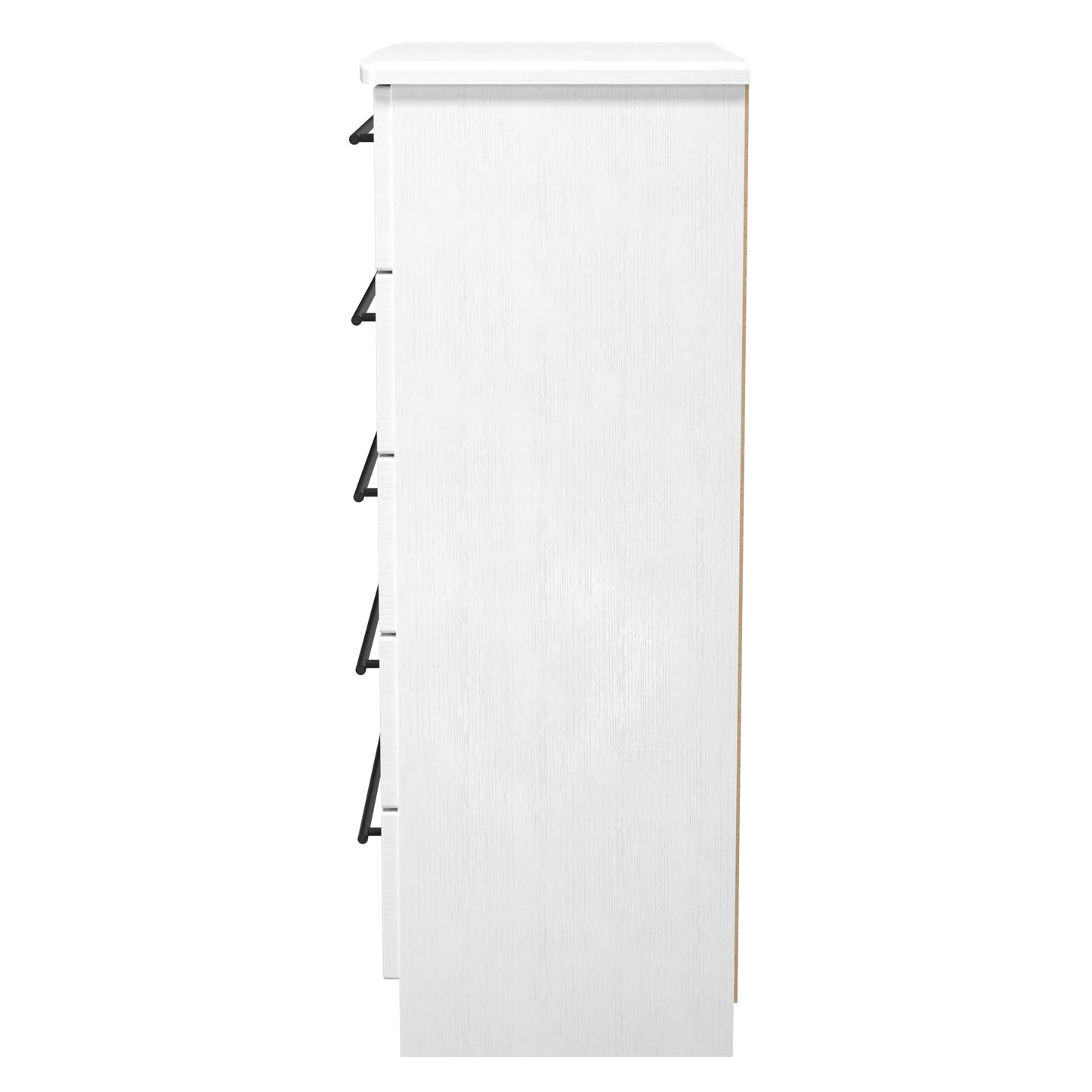Beverley Tall Chest of Drawers White 5 Drawers 108cm