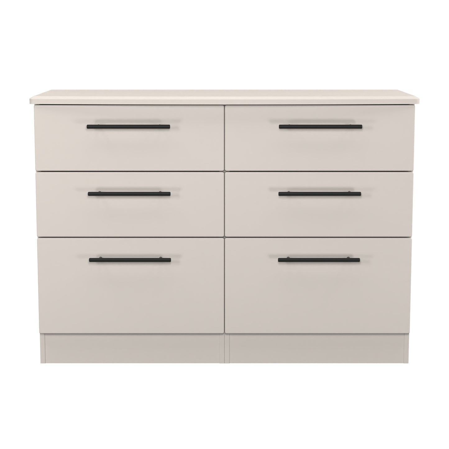 Beverley Large Chest of Drawers Off-White 6 Drawers 112cm