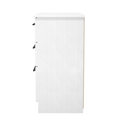 Beverley Large Chest of Drawers White 6 Drawers 112cm