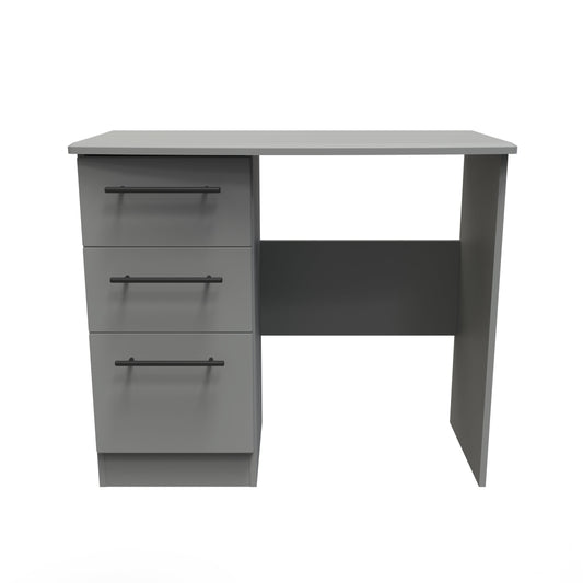 Beverley Desk Grey 3 Drawers 93cm
