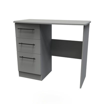 Beverley Desk Grey 3 Drawers 93cm