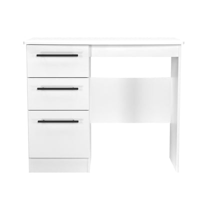 Beverley Desk White 3 Drawers 93cm