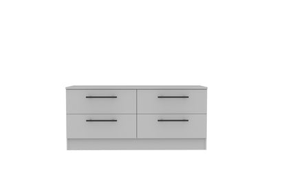 Beverley Large Chest of Drawers Grey 4 Drawers 112cm