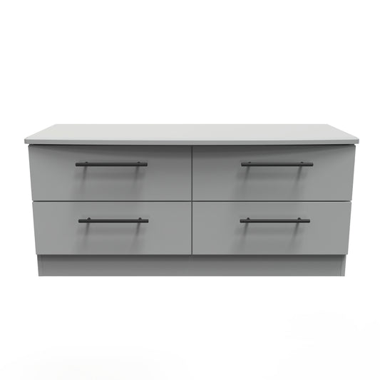Beverley Large Chest of Drawers Grey 4 Drawers 112cm