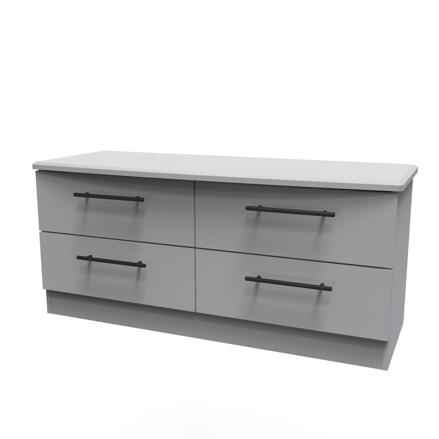 Beverley Large Chest of Drawers Grey 4 Drawers 112cm
