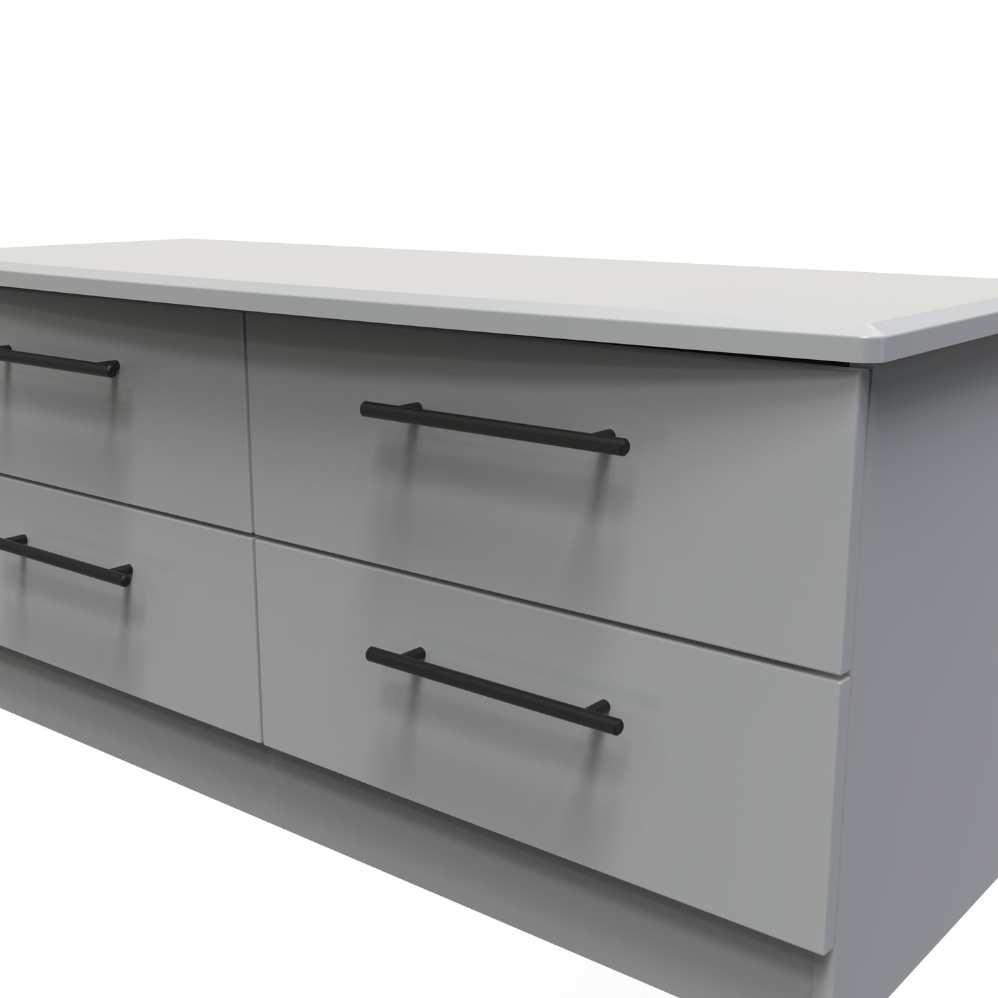 Beverley Large Chest of Drawers Grey 4 Drawers 112cm