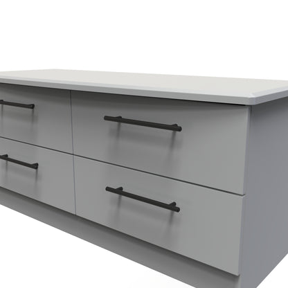 Beverley Large Chest of Drawers Grey 4 Drawers 112cm