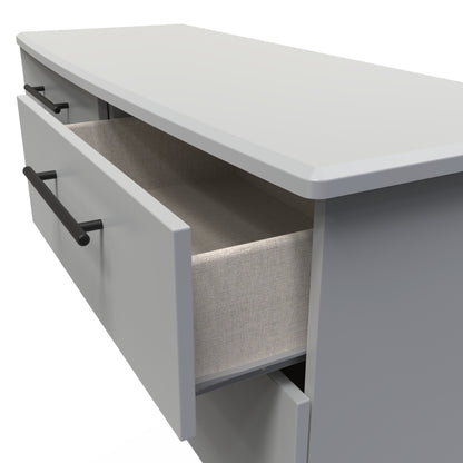 Beverley Large Chest of Drawers Grey 4 Drawers 112cm