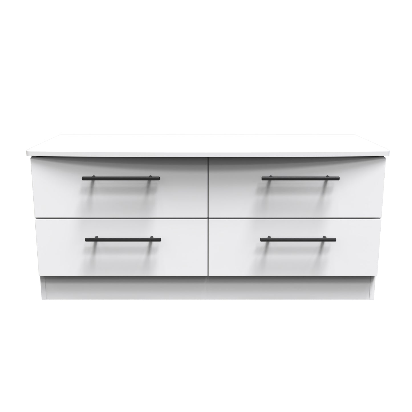 Beverley Large Chest of Drawers White 4 Drawers 112cm