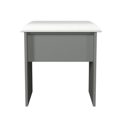 Beverley Dressing Stool Grey 50cm
