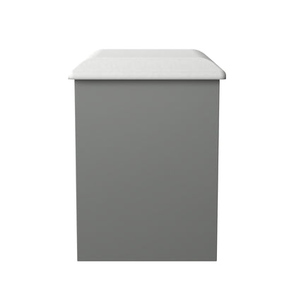 Beverley Dressing Stool Grey 50cm